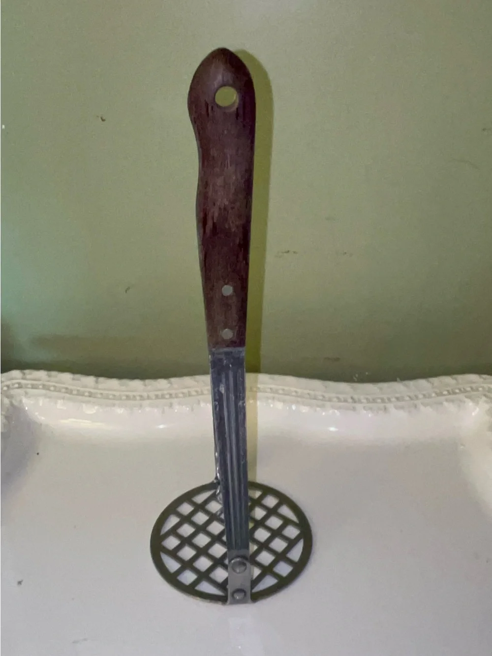 Vintage Imperial Stainless Veri-Sharp Potato Masher